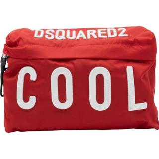 👉 Riem One Size tassen unisex rood Dsquared2 Belt bag 8053284518381