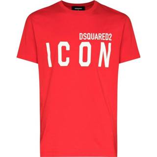 👉 Short sleeve rood XL mannen T-shirt Icon Dsquared2 , Heren