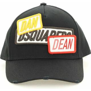 👉 Baseball cap zwart onesize mannen Patch Dsquared2 , Heren 8058097967753