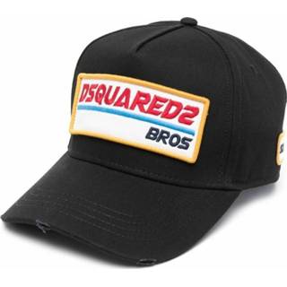 👉 Zwart onesize mannen Cap With Logo-Patch Dsquared2 , Heren 8058097968132