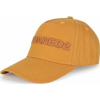 👉 Baseball cap geel onesize mannen Logo Embroidered Dsquared2 , Heren