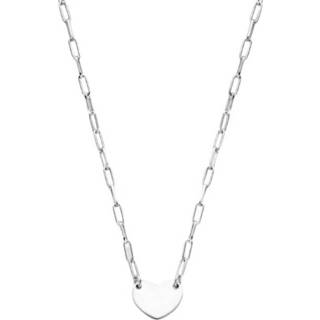 👉 Hals ketting zilveren active Graveer Collier met Hartje 2,3 mm