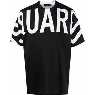 👉 Short sleeve zwart l mannen t-shirt crew neckline Dsquared2 , Heren