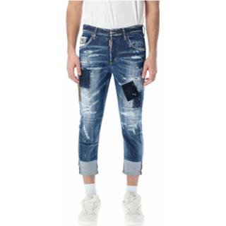 👉 Skinnyjeans blauw mannen Cropped Skinny Jeans Dsquared2 , Heren