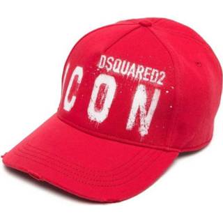 👉 Rood onesize mannen Hat Dsquared2 , Heren 8055777028148