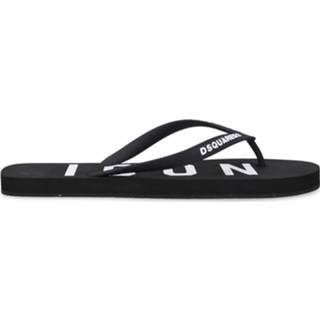 👉 Zwart mannen Badeschuhe BE Icon Gummi Dsquared2 , Heren
