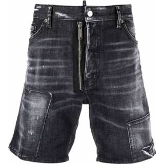 👉 Bermuda zwart mannen Bermudas Denim Cremallera Dsquared2 , Heren