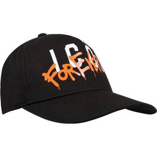 👉 Baseball cap zwart mannen Icon Forever Dsquared2 , Heren 8053284517834