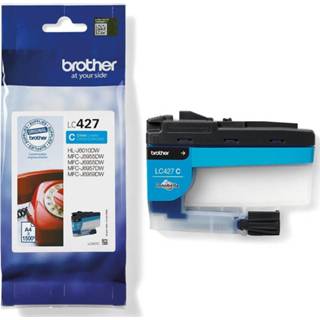 👉 Inktcartridge cyaan stuks KJetcartridges Brother inktcartridge, 1.500 pagina's, OEM LC-427C, 4977766815475