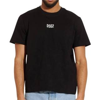 👉 Shirt zwart XL mannen T-shirt S74Gd0997 S23009 900 Dsquared2 , Heren