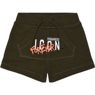 👉 Korte broek zijde jongens male groen Dsquared2 Icon 8053284542379