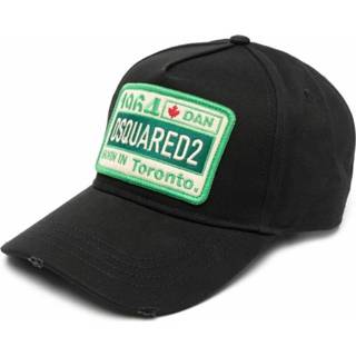 👉 Baseball cap zwart onesize mannen Dsquared2 , Heren 8055777038529