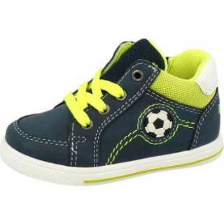 Lage schoenen polyeruthaan jongens blauw geel Supremo schoen navy-neon yellow 4062872817557