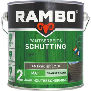 👉 Rambo Pantserbeits Schutting Mat Transparant 2,5 liter - Antraciet