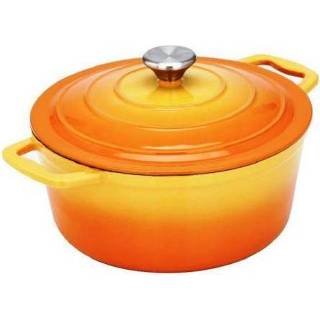 👉 Braadpan oranje gietijzer CS Kochsysteme® Xanten 25 cm Orange