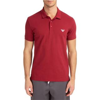 👉 Short sleeve rood m mannen t-shirt polo collar Emporio Armani , Heren 8059516527602