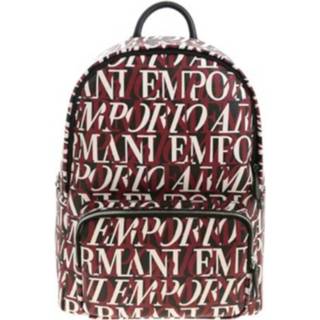 👉 Zwart onesize vrouwen Zaino interamente logato Emporio Armani , Dames