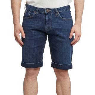 👉 Bermuda blauw mannen Jeans Roll Up Dark Emporio Armani , Heren