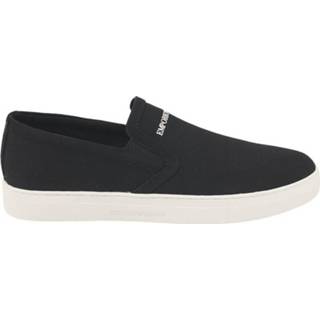 👉 Shoe zwart mannen Flat shoes Emporio Armani , Heren