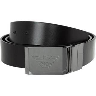 👉 Riem zwart leather onesize mannen Men's adjustable length reversible belt Emporio Armani , Heren 8057163316266