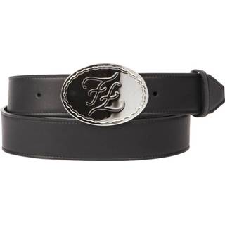 👉 Riem zwart mannen Belt With Circular Buckle Fendi , Heren
