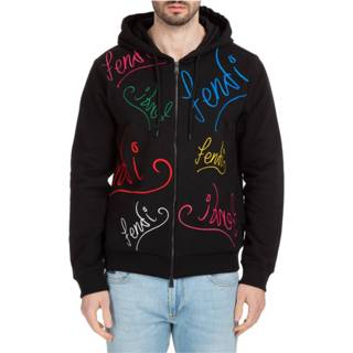 👉 Hoodie zwart m mannen Men's sweatshirt sweat Fendi , Heren