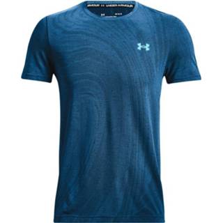 👉 L mens blauw mannen Herentop UA Seamless Surge met korte mouwen 195252624224