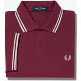 👉 Rood mannen m Twin tipped polo Fred Perry , Heren
