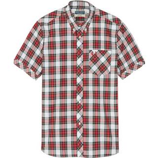 👉 Shirts korte mouw bruin onesize mannen Reissues Tartan Short Sleeve Shirt M7100 100-38 Fred Perry , Heren 5034604730662