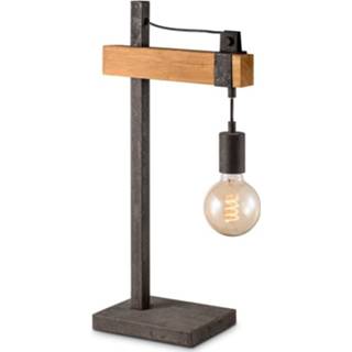 👉 Home Sweet Home bureaulamp Denton hout/metaal