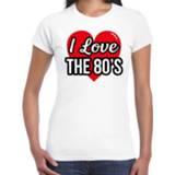 👉 Shirt active vrouwen wit I love 90s verkleed t-shirt voor dames - party outfit
