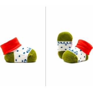 👉 Groen onesize unisex Babbuccia fantasia pois azzurro Gallo ,