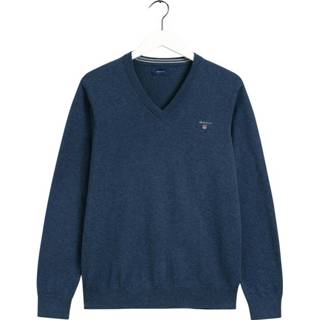 👉 Sweater blauw XL vrouwen V-hals Gant , Dames