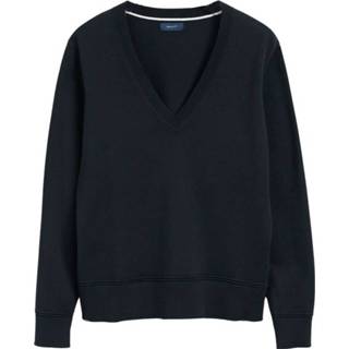 👉 Blauw XL vrouwen Sweat col V en coton léger Gant , Dames 1657657116395