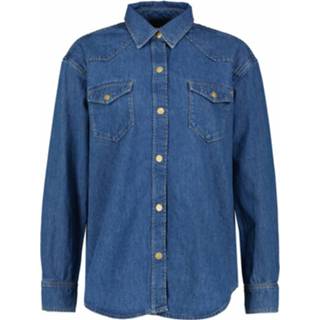 👉 Denim shirt blauw vrouwen Relaxed Gant , Dames