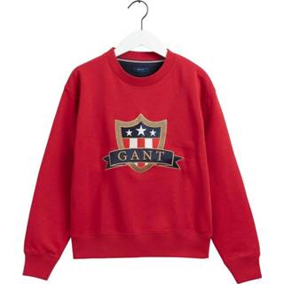 👉 Banner rood l vrouwen Shield C-Neck Sweatshirt Gant , Dames