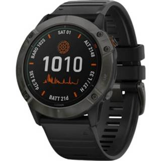 👉 Zwart onesize mannen Garmin - Uomo 010-02157-21 Fenix 6x Pro Solar Edition , Heren