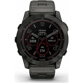 👉 Smartwatch zwart onesize mannen 010-02541-27 - Unisex Fenix 7X Sapphire Solar Garmin , Heren