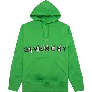 👉 Reaper groen l mannen Logo Embroidered Grim Hoodie Givenchy , Heren