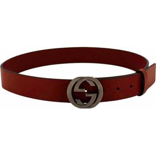 👉 Riem bruin mannen Interlocking G Buckle Belt Gucci , Heren