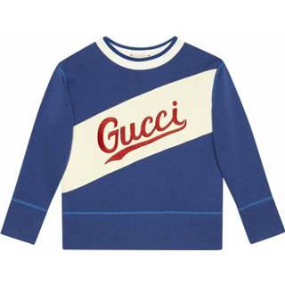 👉 Blauw mannen Felpa in jersey Gucci , Heren