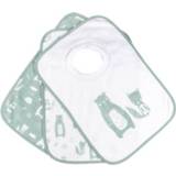 👉 Slab katoen mix jongens groen kinderen Kindsgard Slip-on slabbetje happaklat 3-pack mint 4002842023519