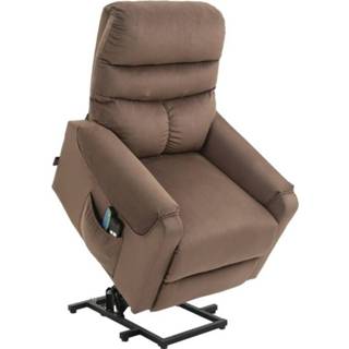 👉 Relaxfauteuil bruin active HOMdotCOM Relax-fauteuil met opstahulp en massagefunctie 79 cm x 97 103 6011602774712