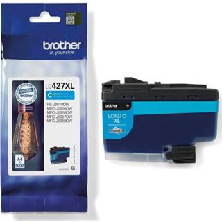 👉 Inktcartridge cyaan stuks KJetcartridges Brother inktcartridge, 5.000 pagina's, OEM LC-427XLC, 4977766815512