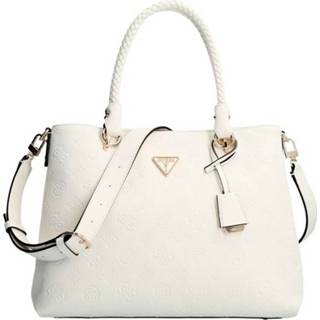 👉 Handtas wit onesize vrouwen Helaina 4G Peony Logo Handbag Guess , Dames