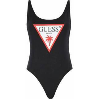 👉 Maillot zwart l vrouwen de bain 1 pièce logo Guess , Dames 1657555677981