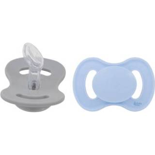 👉 Speen silicone jongens 1 blauw Lullaby Planet fopspeen 2 Pack Dental Maat Ice Blue & Misty Grij 5745000417612