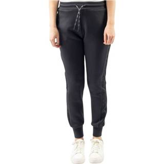👉 Joggingbroek l broeken vrouwen blauw Guess Allie scuba cuff donker
