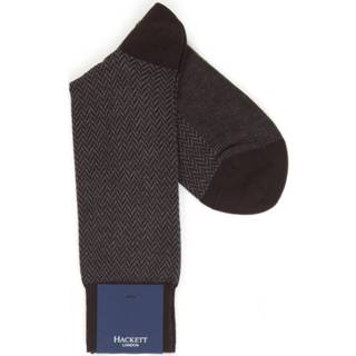 👉 Sock bruin mannen Herringbone socks Hackett , Heren