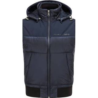 👉 Blauw mannen Veste Sans Manches Hybride Déperlante Avec Logos Exclusifs Hugo Boss , Heren